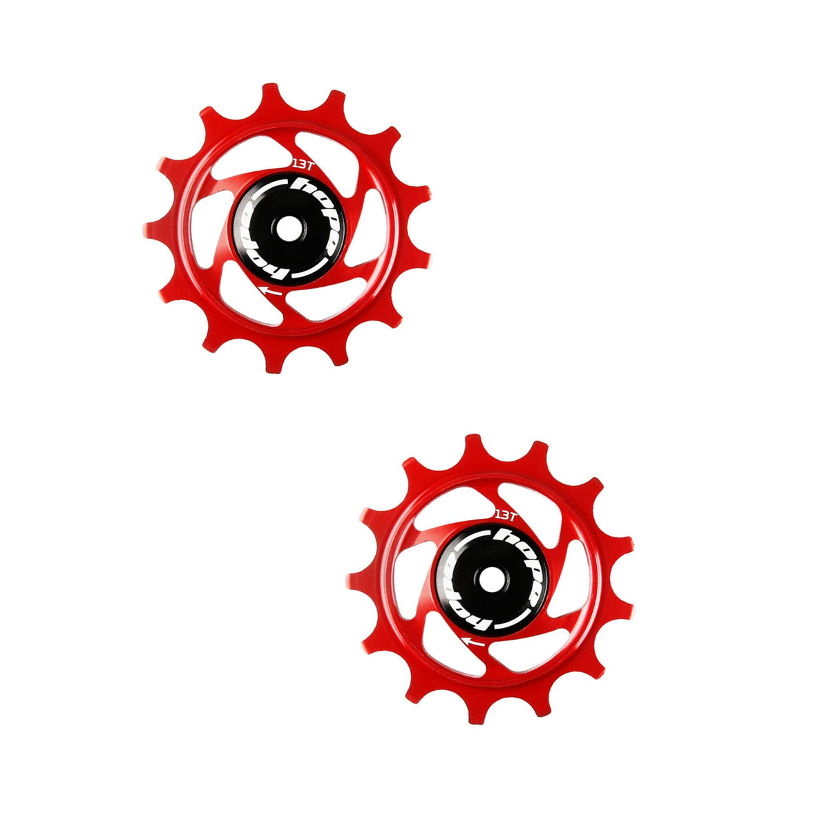 Hope Jockey Wheels 13T Pair Red