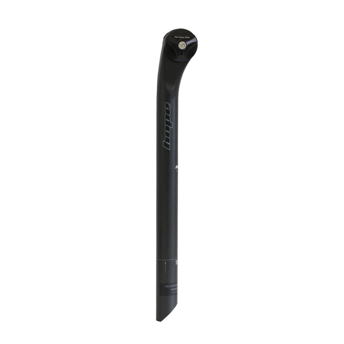 Hope Seatpost Carbon 27.2 X 350mm Elliptical Rails Black