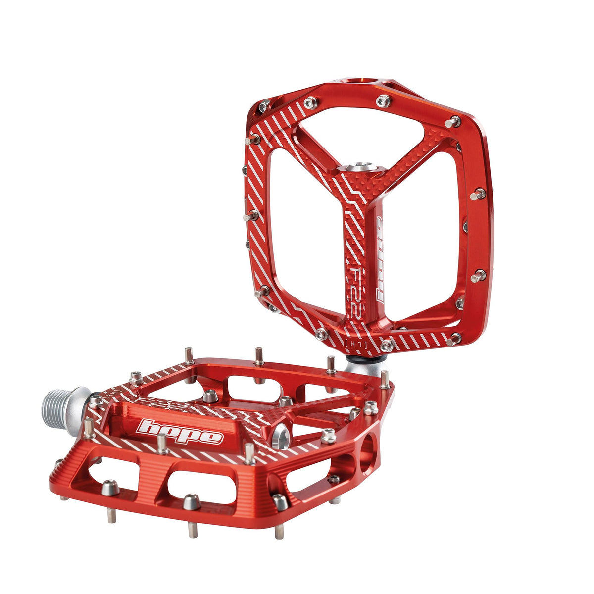 HOPE PEDAL F22 PAIR RED