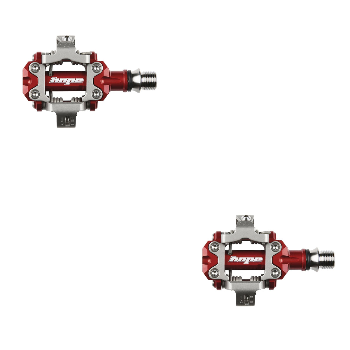Hope Pedal Union RC Pair Red