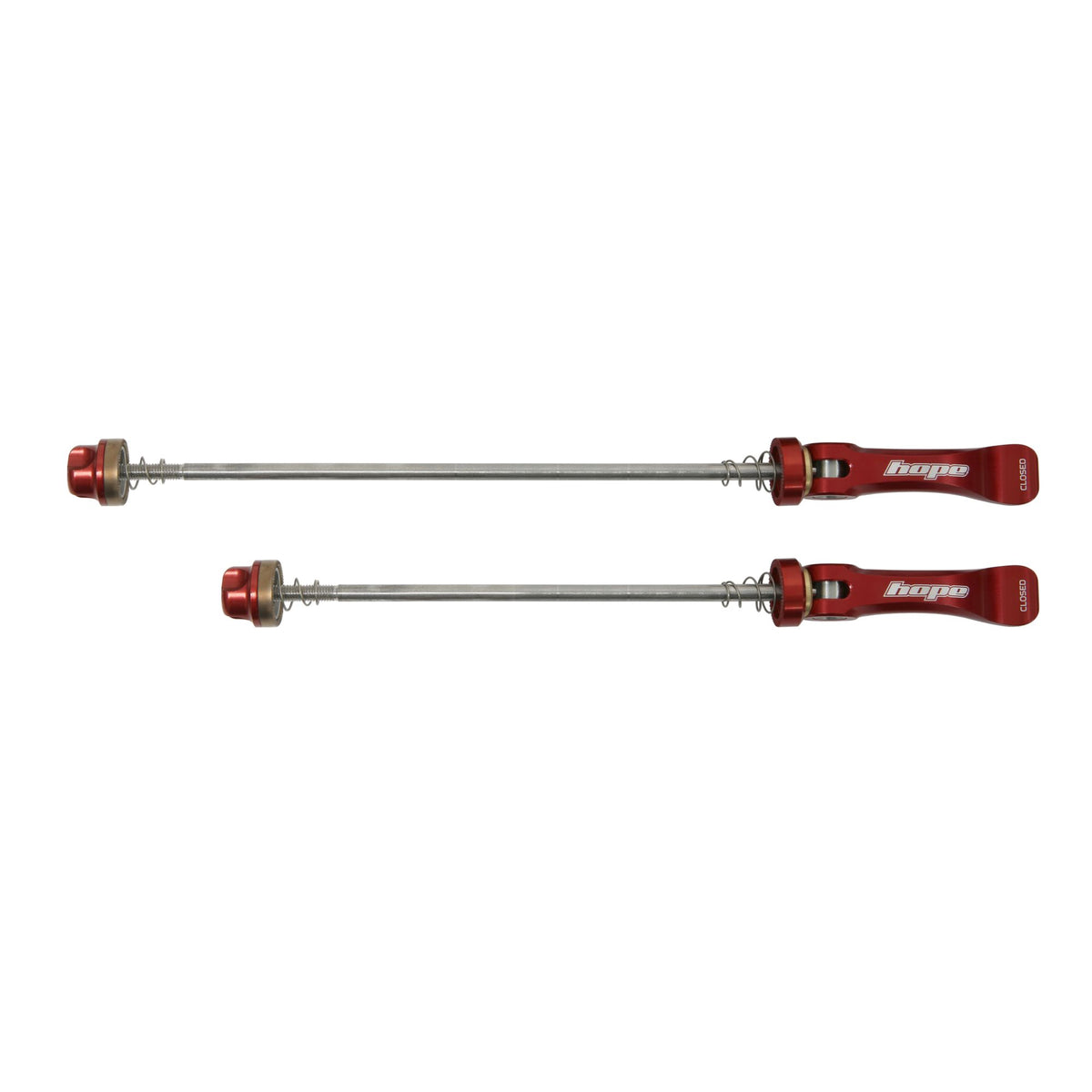 Hope Quick Release Skewer 190mm Fatsno Pair Red