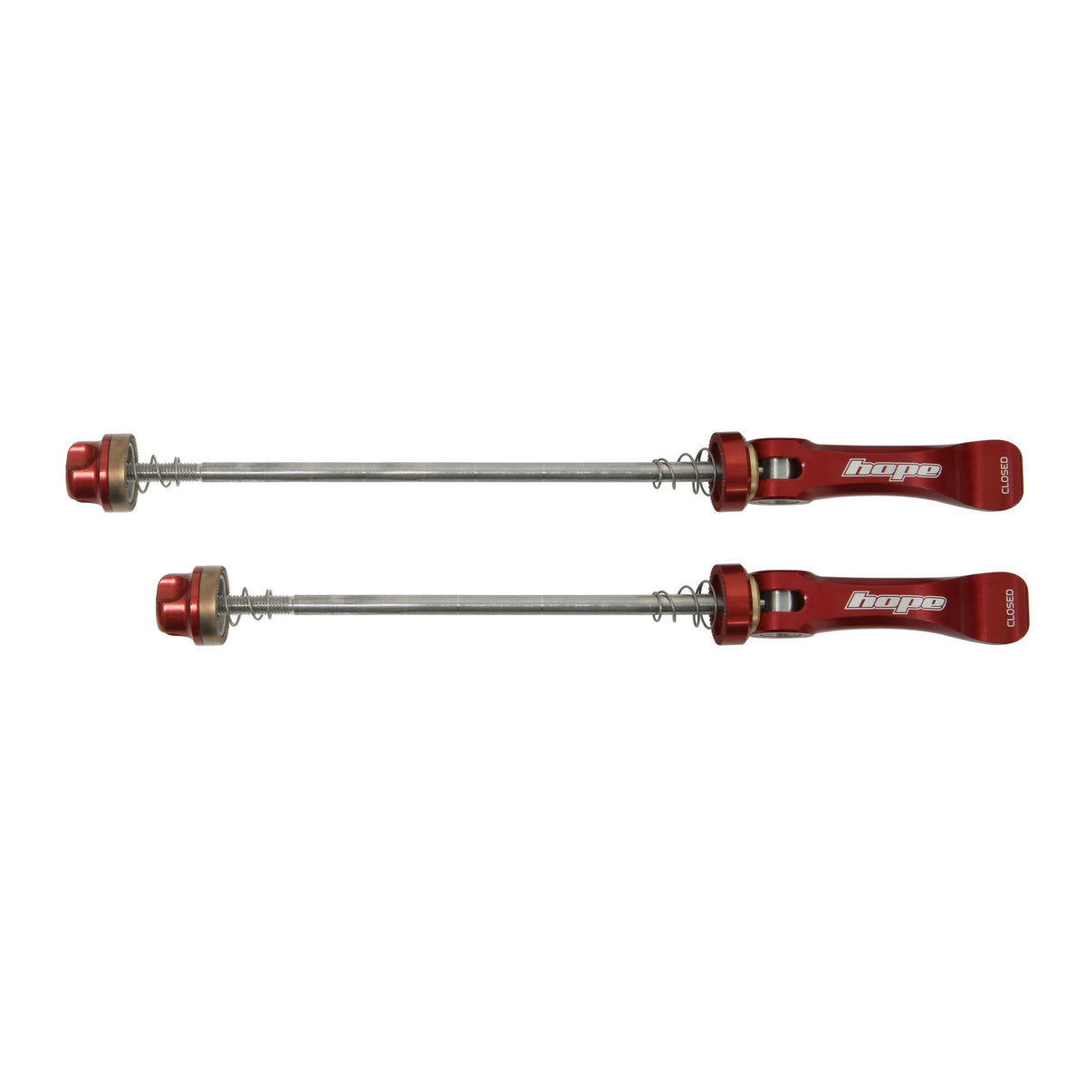 Hope Quick Release Skewer 135mm Pair Red