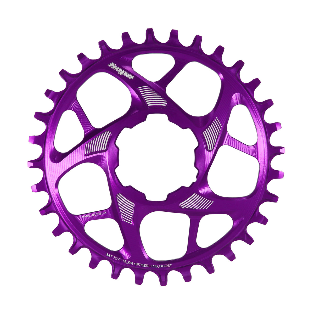 Hope Chainring Spiderless 30T R22 Boost Purple