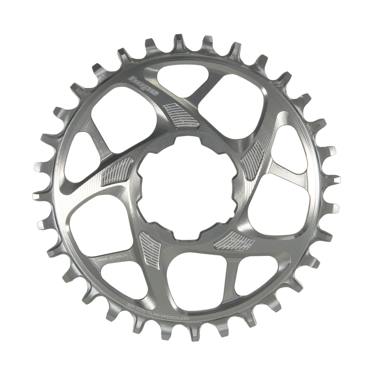 Hope Chainring Spiderless 30T R22 Silver