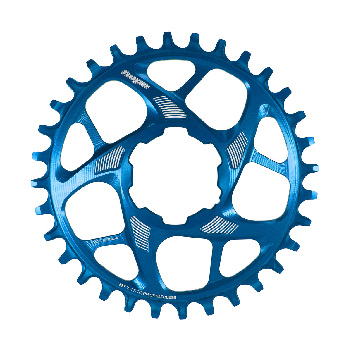 Hope Chainring Spiderless 32T R22 Blue