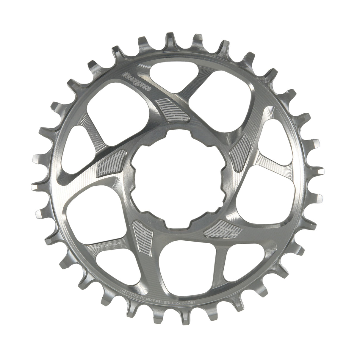 Hope Chainring Spiderless 36T R22 Boost Silver