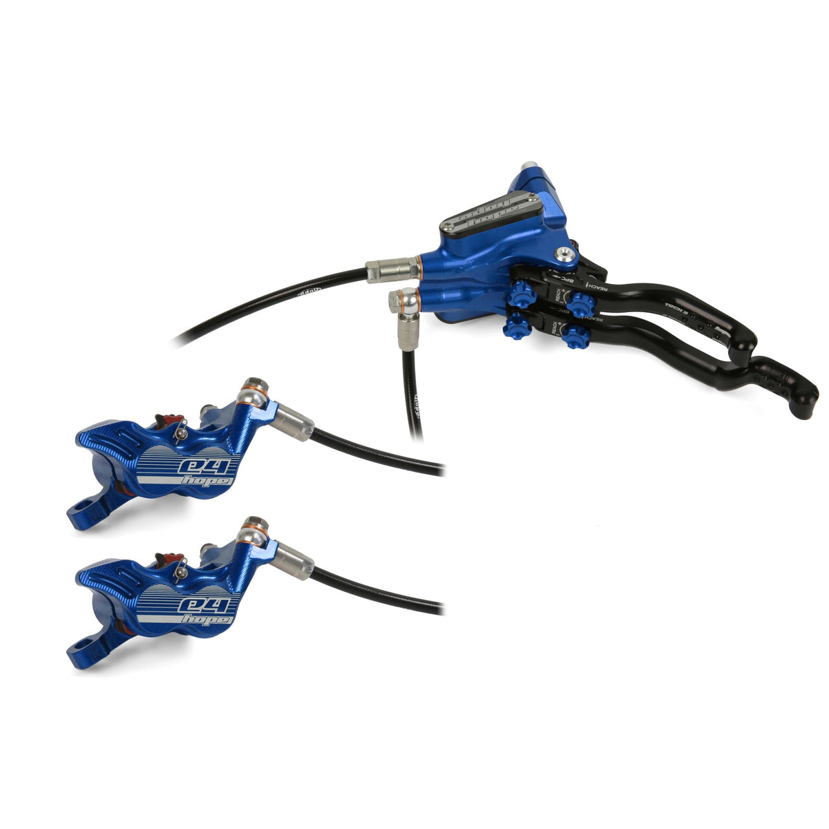 Hope Brake Tech 3 Duo E4 No Rotor LH Blue