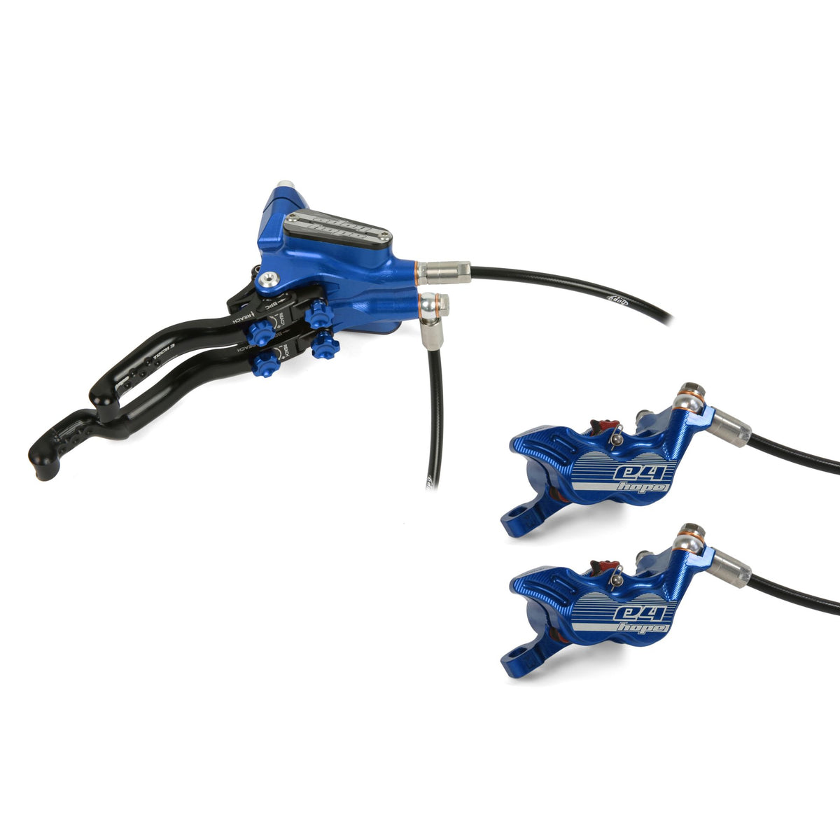Hope Brake Tech 3 Duo E4 No Rotor RH Blue
