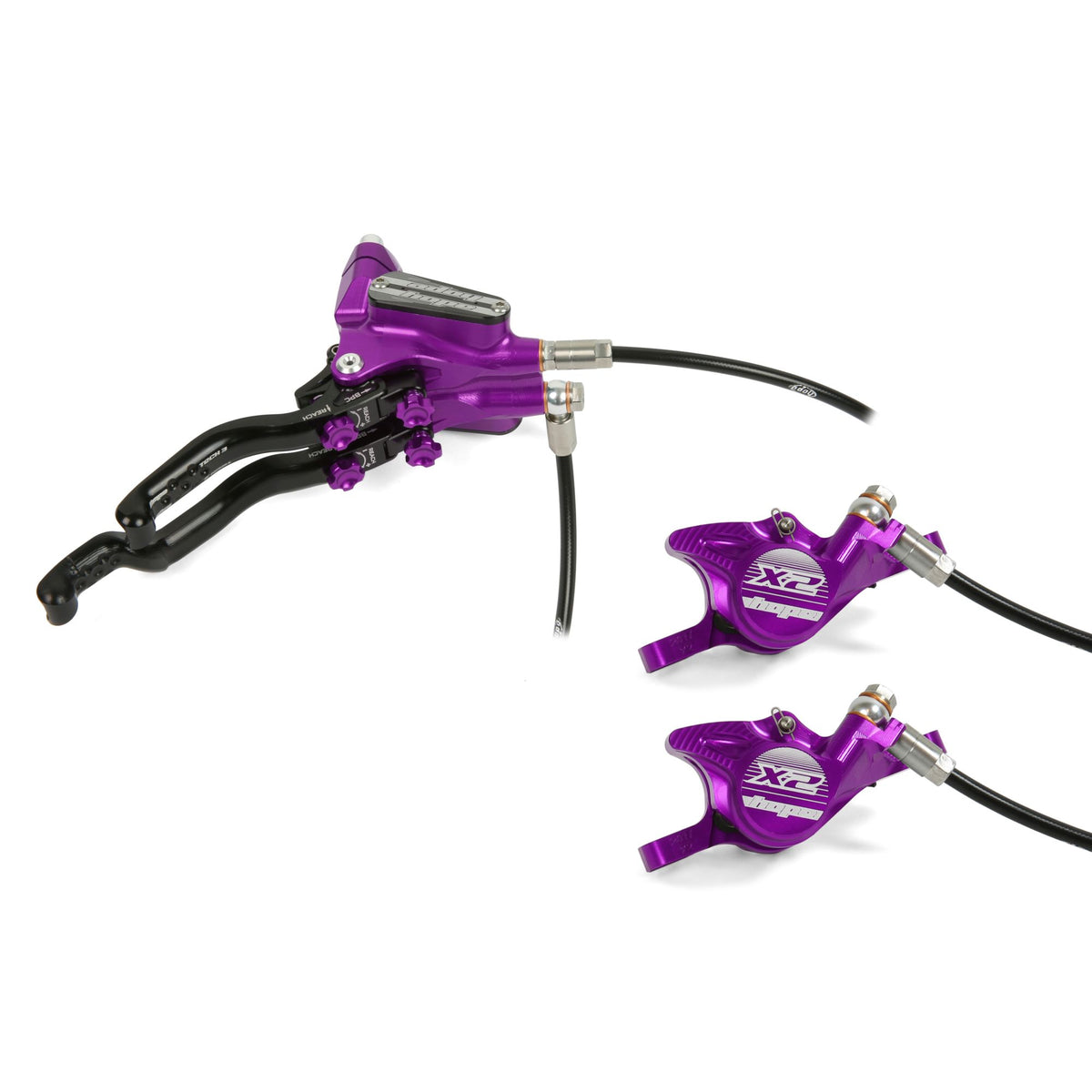 Hope Brake Tech 3 Duo X2 No Rotor RH Purple