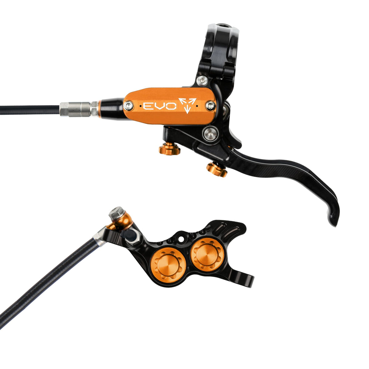 Hope Brake EVO GR4 No Rotor LH- Black/Orange
