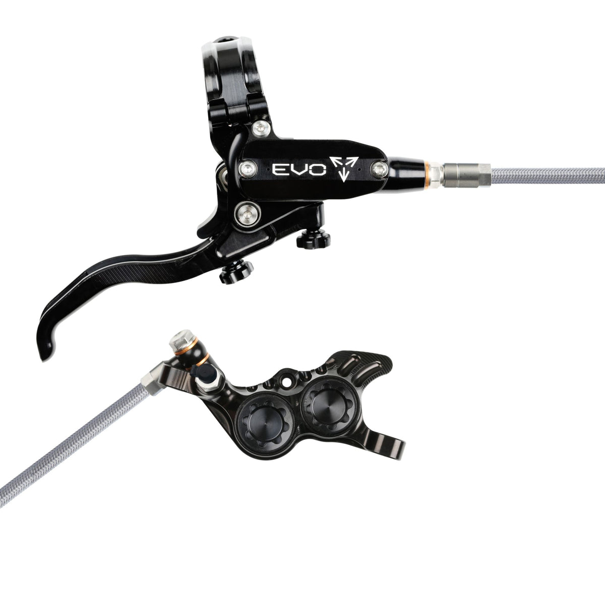 Hope Brake EVO GR4 No Rotor BRAIDED RH- Black/Black