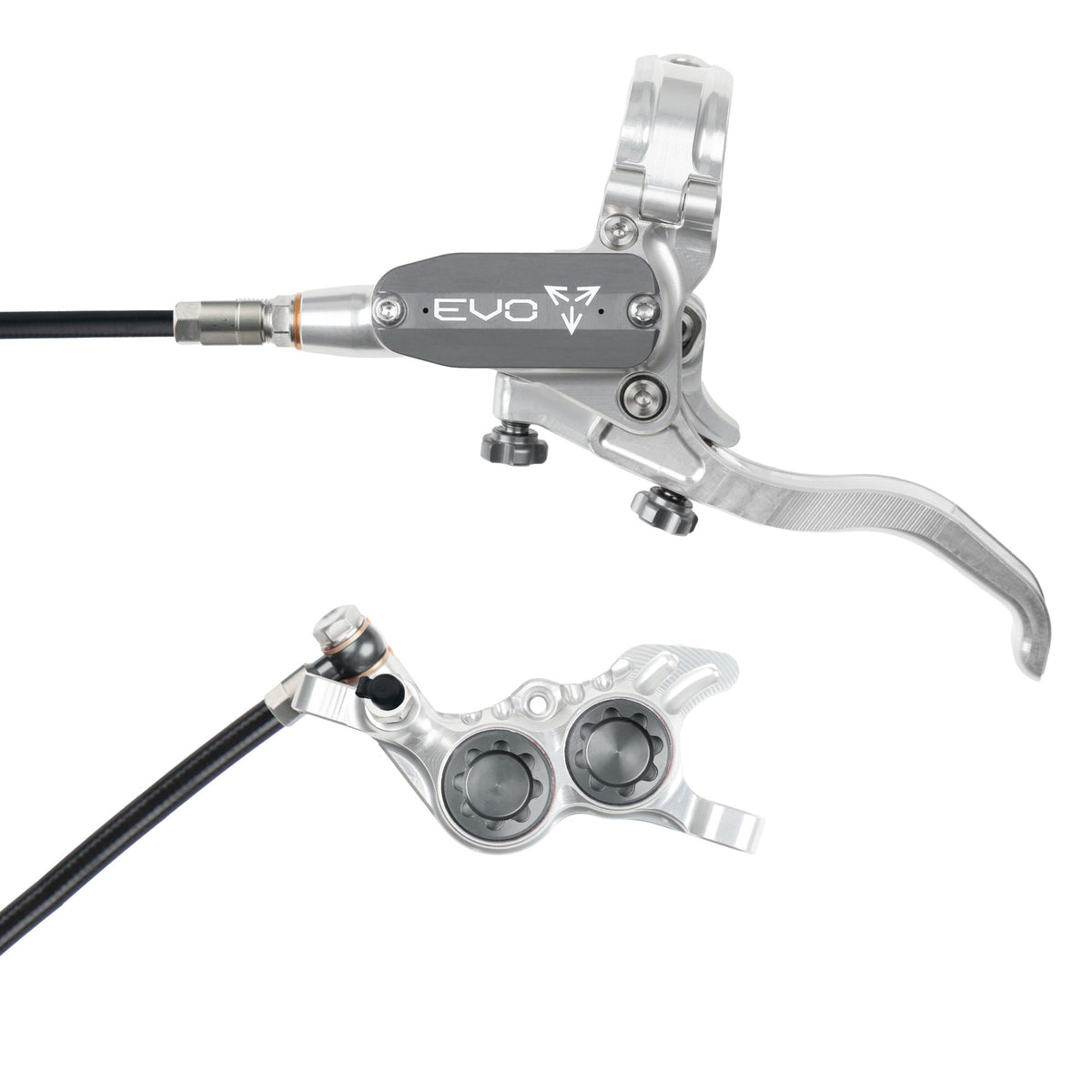 Hope Brake EVO GR4 No Rotor LH- Silver/Smoke