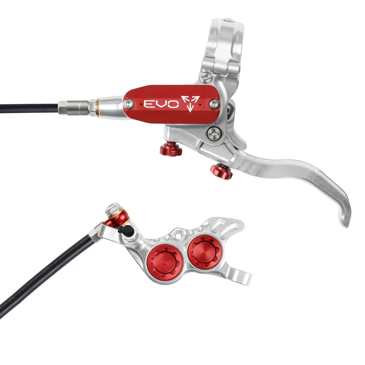 Hope Brake EVO GR4 No Rotor LH- Silver/Red