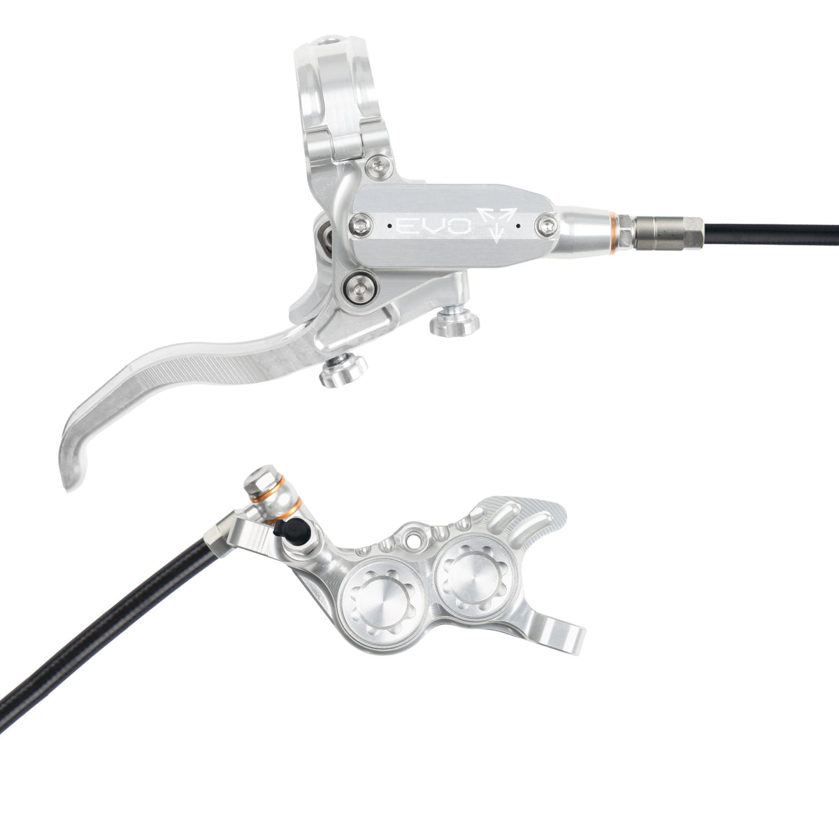 Hope Brake EVO GR4 No Rotor RH- Silver/Silver
