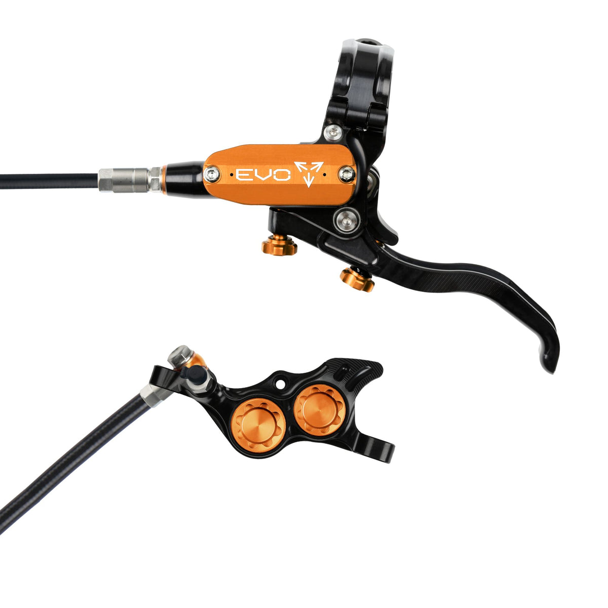 Hope Brake EVO TR4 No Rotor LH- Black/Orange