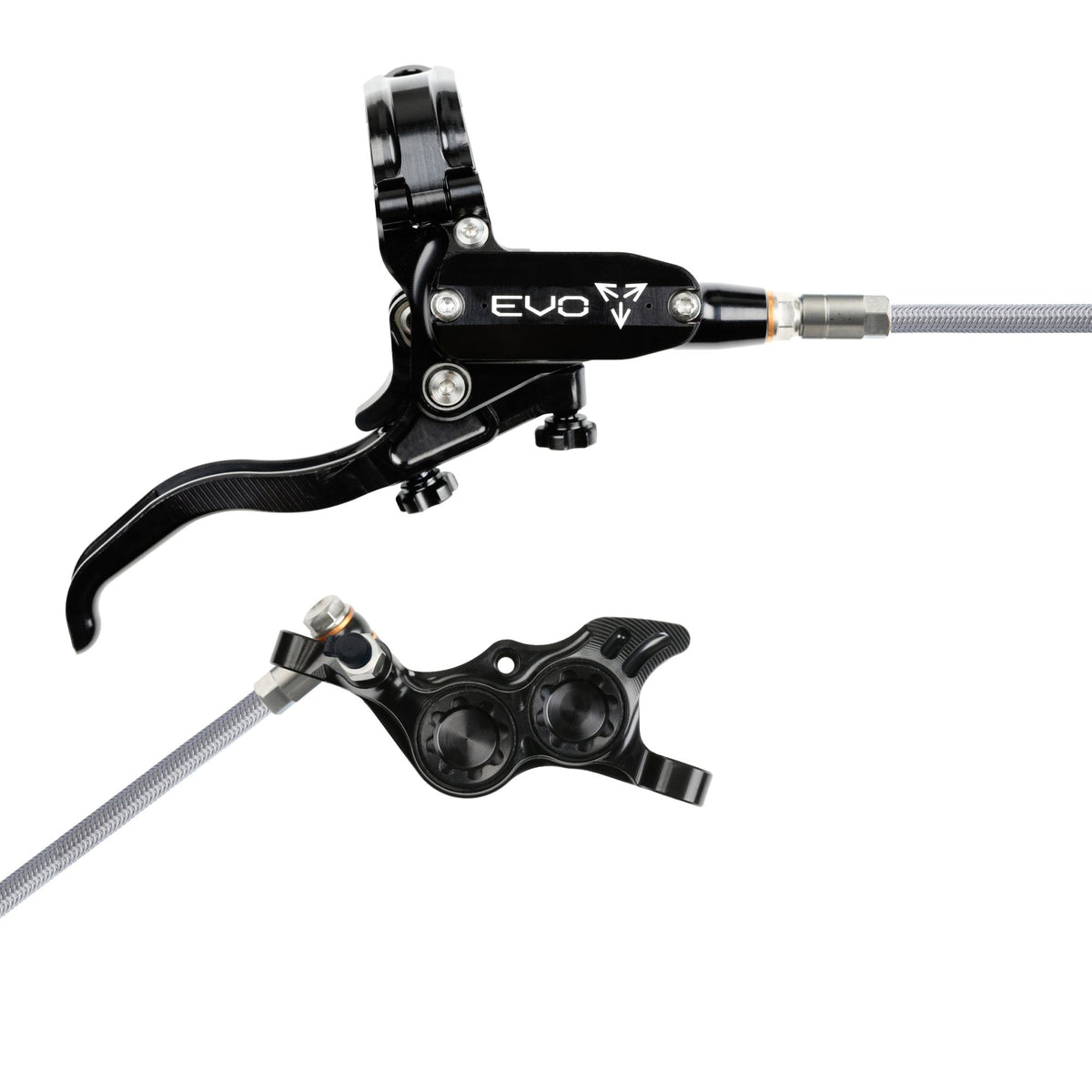 Hope Brake EVO TR4 No Rotor BRAIDED RH- Black/Black