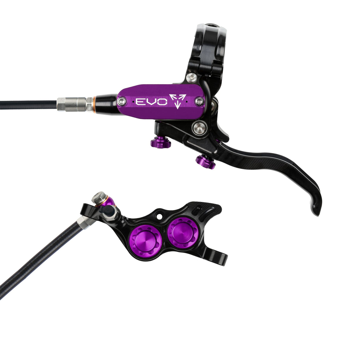 Hope Brake EVO TR4 No Rotor LH- Black/Purple