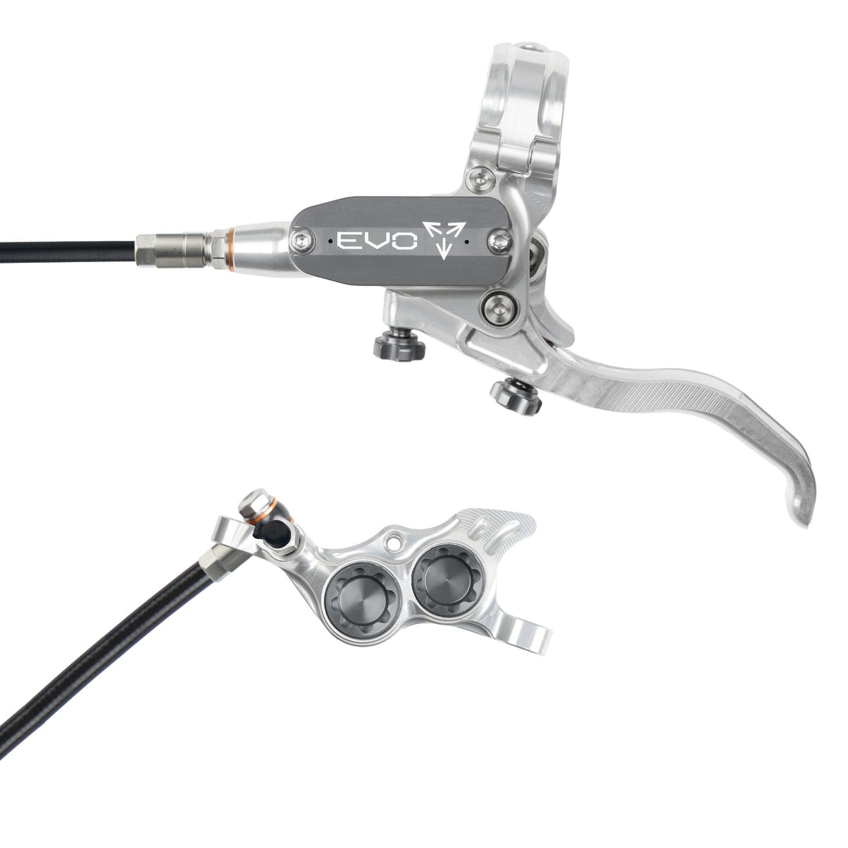 Hope Brake EVO TR4 No Rotor LH- Silver/Smoke