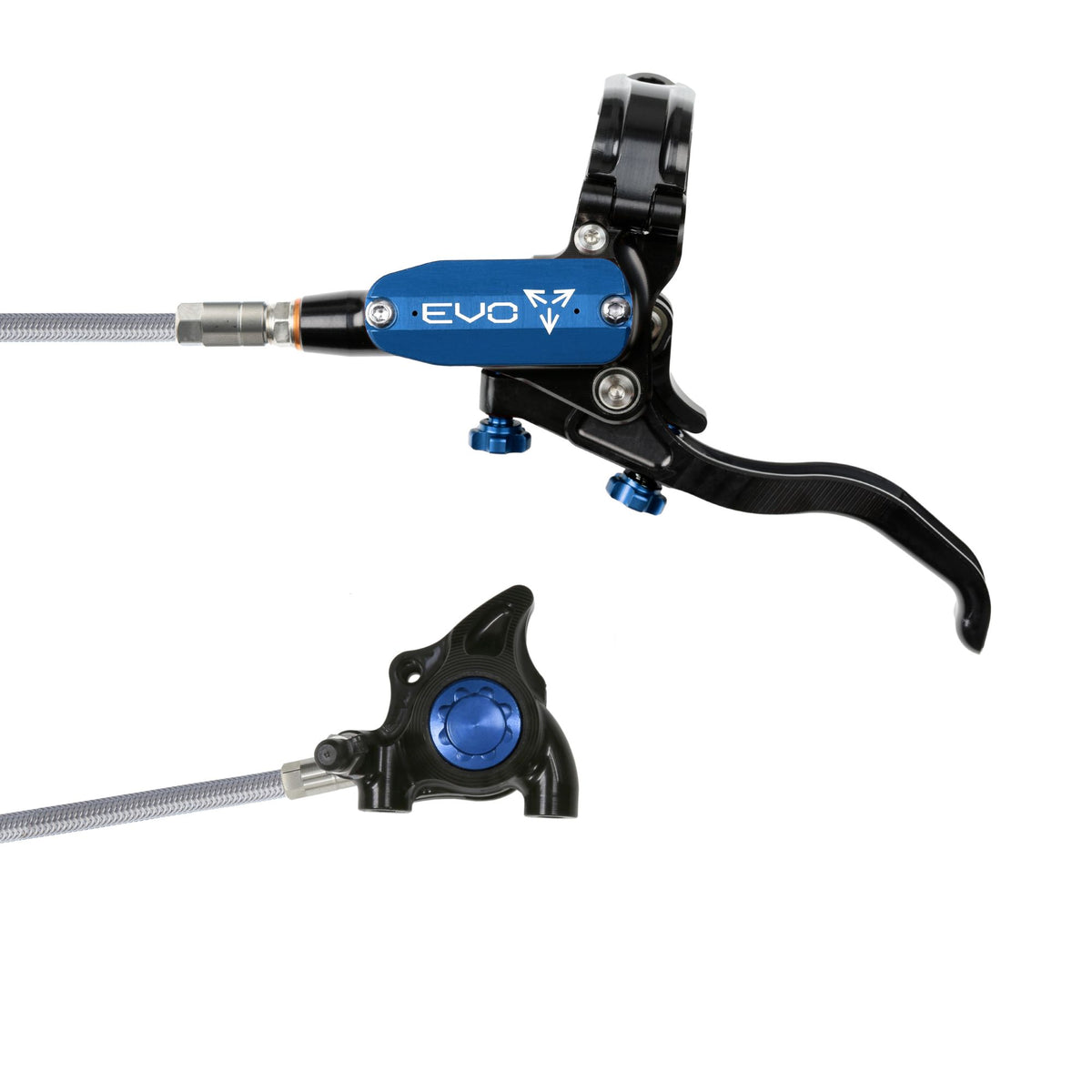 Hope Brake Evo X2 FM No Rotor Braided RH- Black/Blue