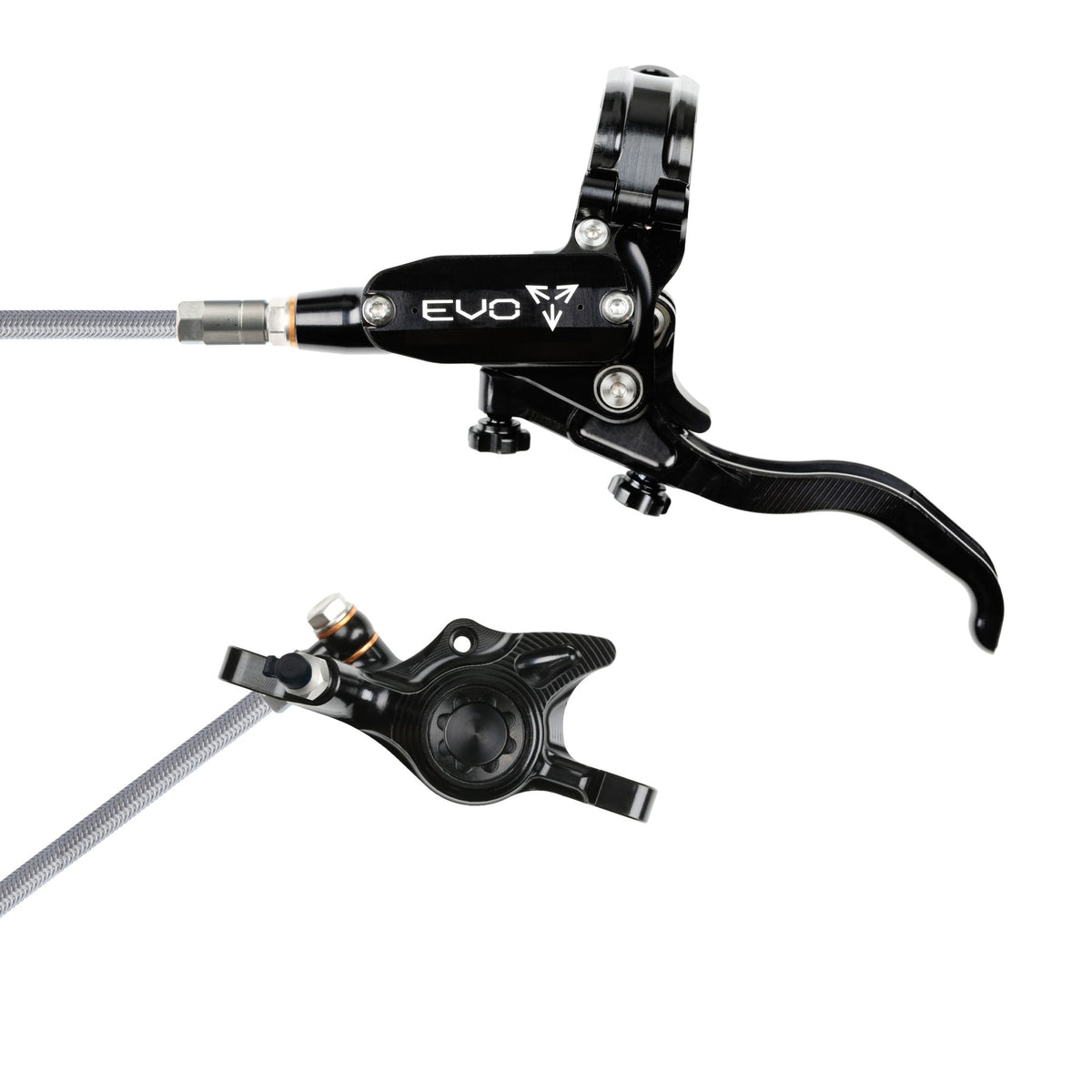 Hope Brake EVO X2 No Rotor BRAIDED LH- Black/Black