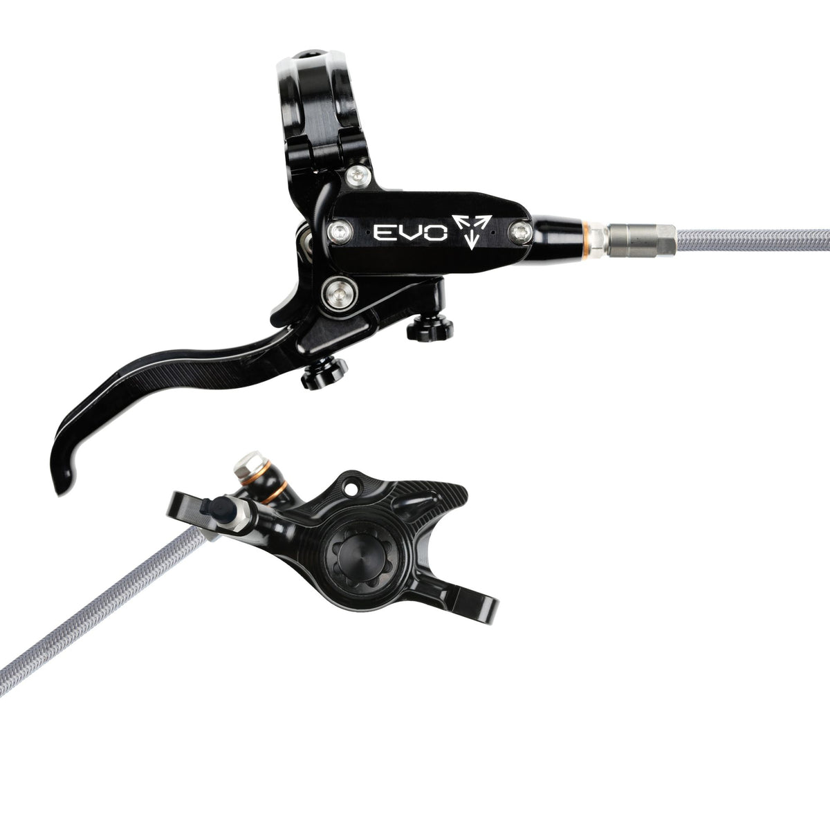 Hope Brake EVO X2 No Rotor BRAIDED RH- Black/Black