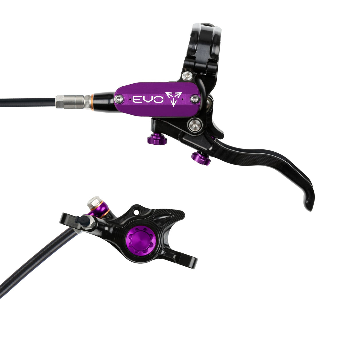 Hope Brake EVO X2 No Rotor LH- Black/Purple