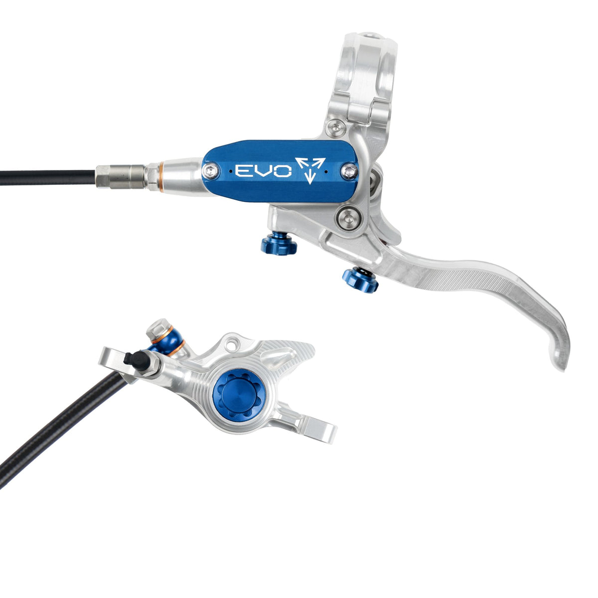 Hope Brake EVO X2 No Rotor LH- Silver/Blue