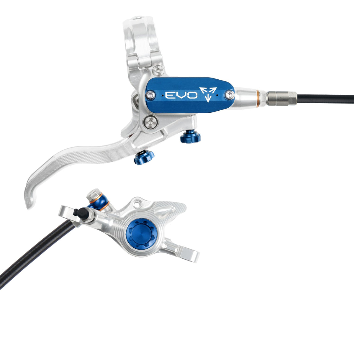 Hope Brake EVO X2 No Rotor RH- Silver/Blue