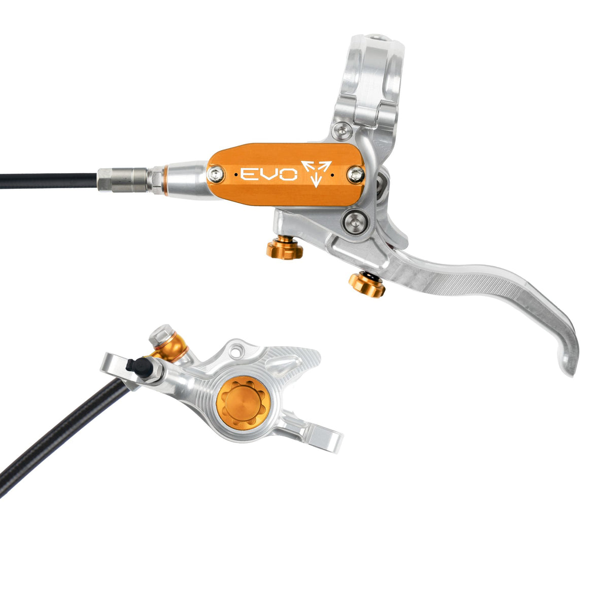 Hope Brake EVO X2 No Rotor LH- Silver/Orange