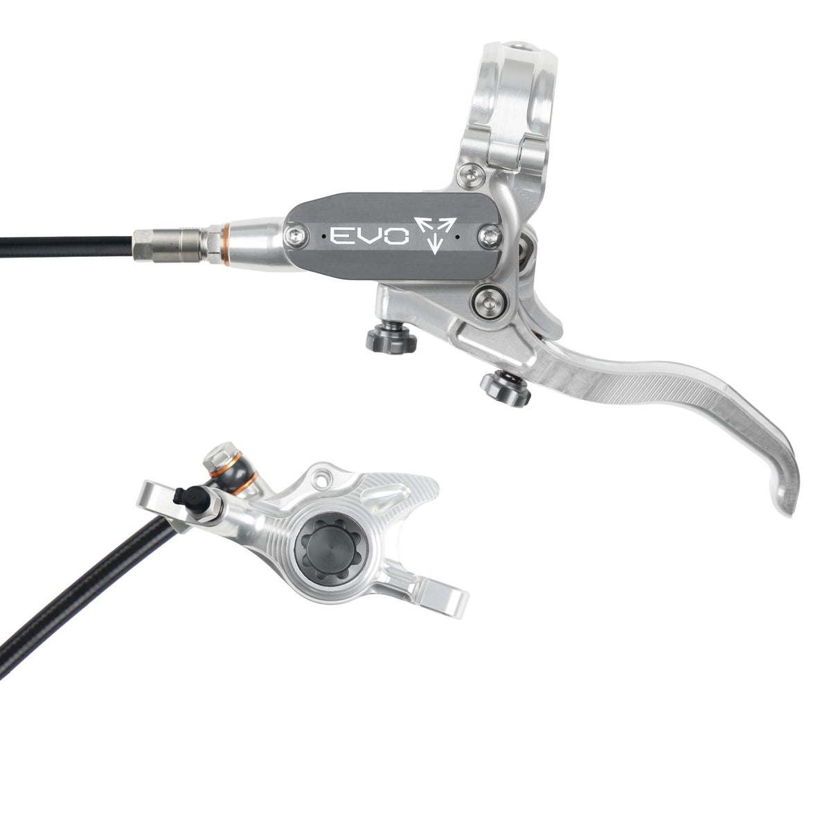 Hope Brake EVO X2 No Rotor LH- Silver/Smoke