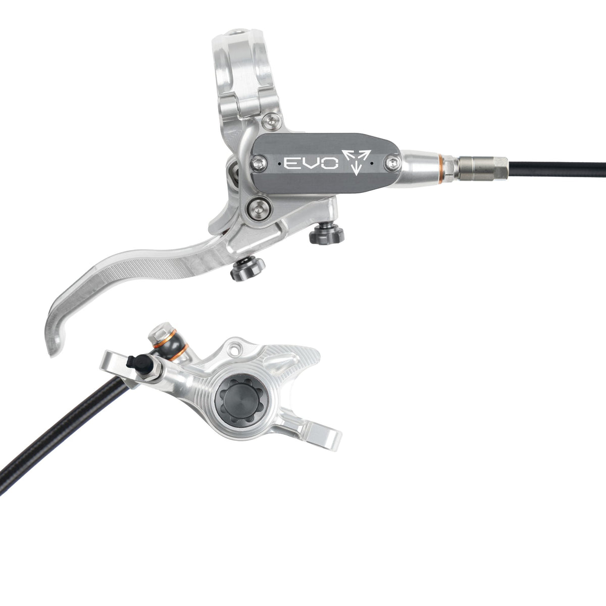 Hope Brake EVO X2 No Rotor RH- Silver/Smoke