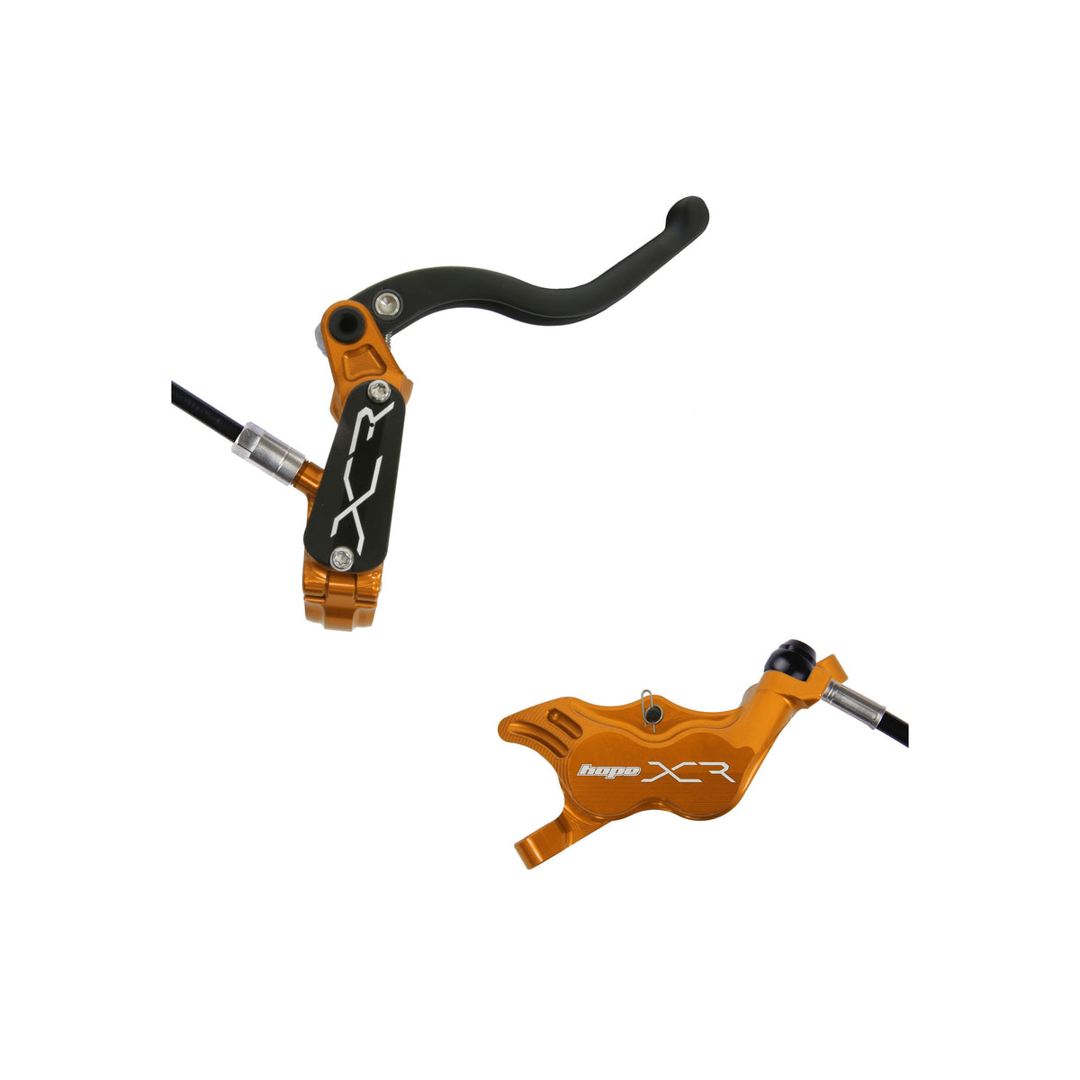 Hope Brake XCR Pro E4 No Rotor Rear RH Orange