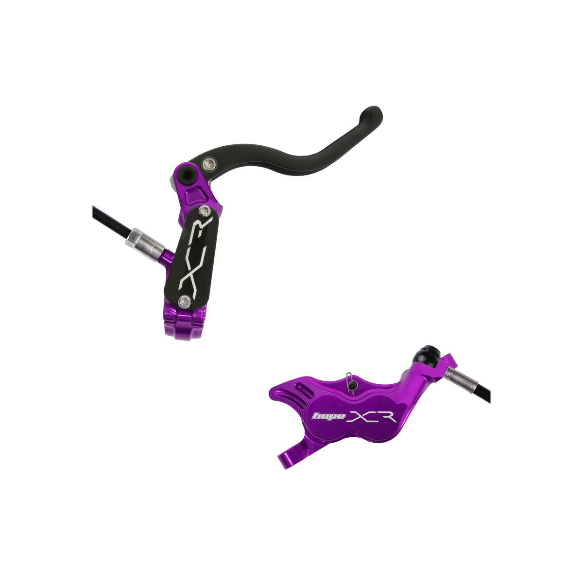 Hope Brake XCR Pro E4 No Rotor Rear RH Purple