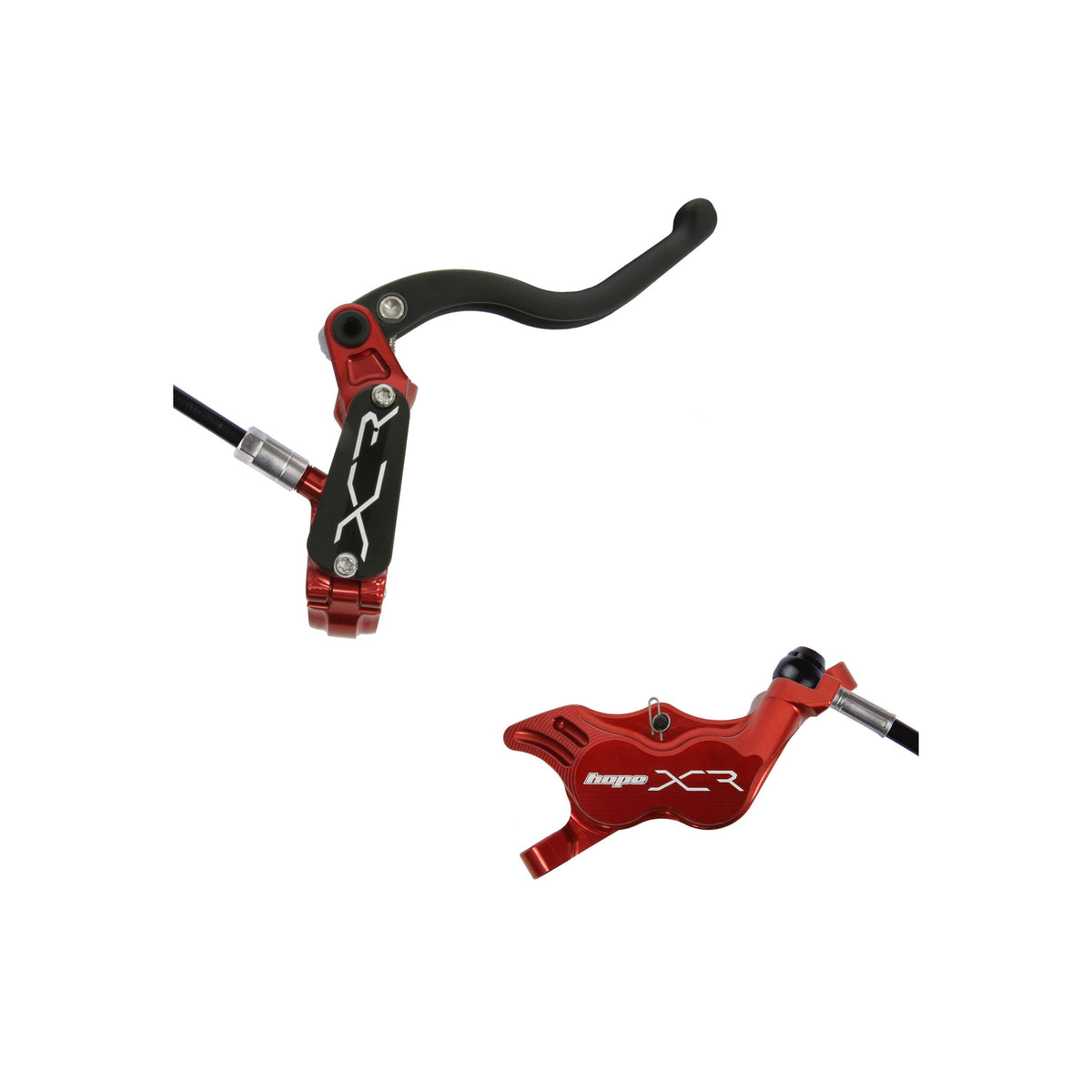 Hope Brake XCR Pro E4 No Rotor Rear RH Red