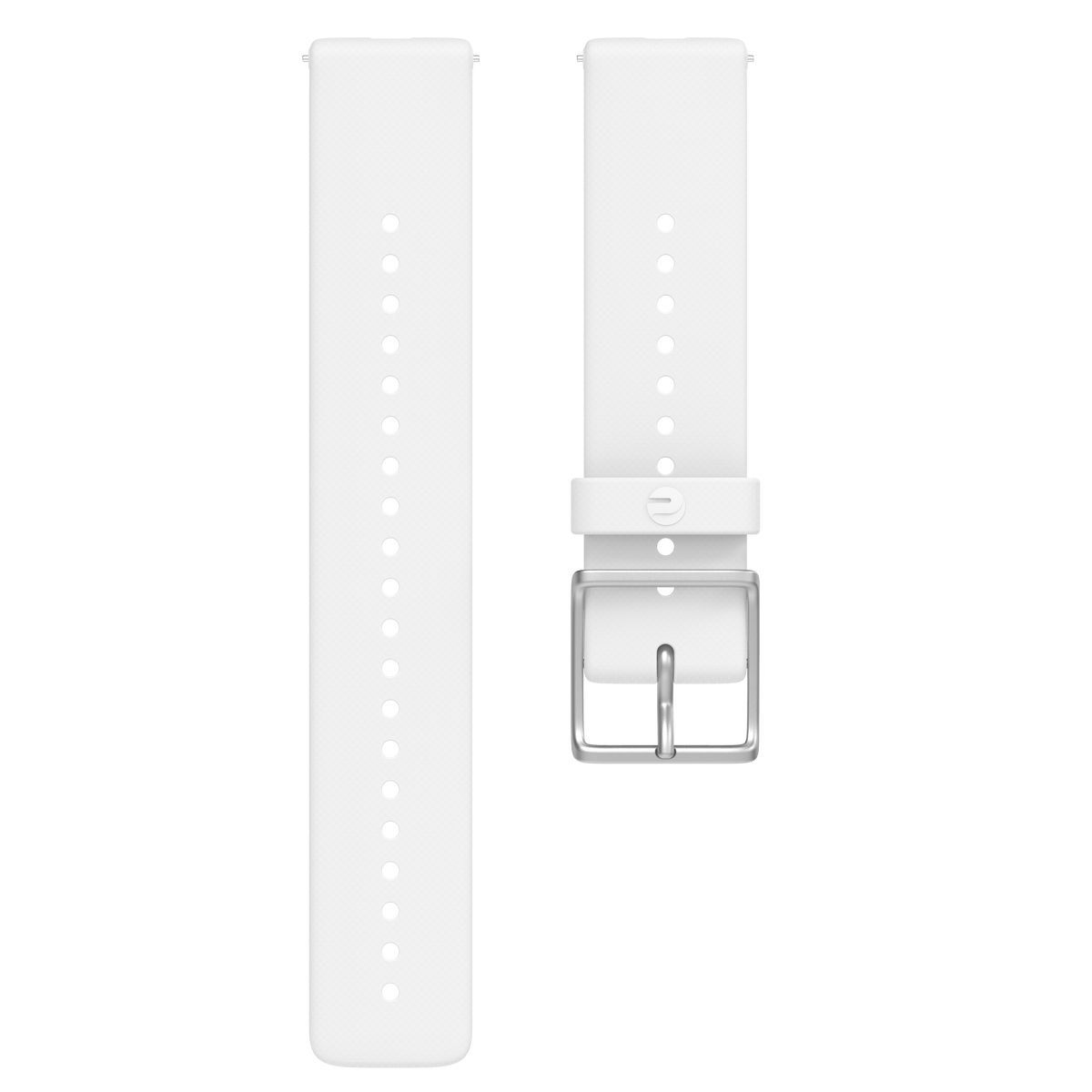 POLAR WRIST BAND 20MM SIL WHI/SLR M/L