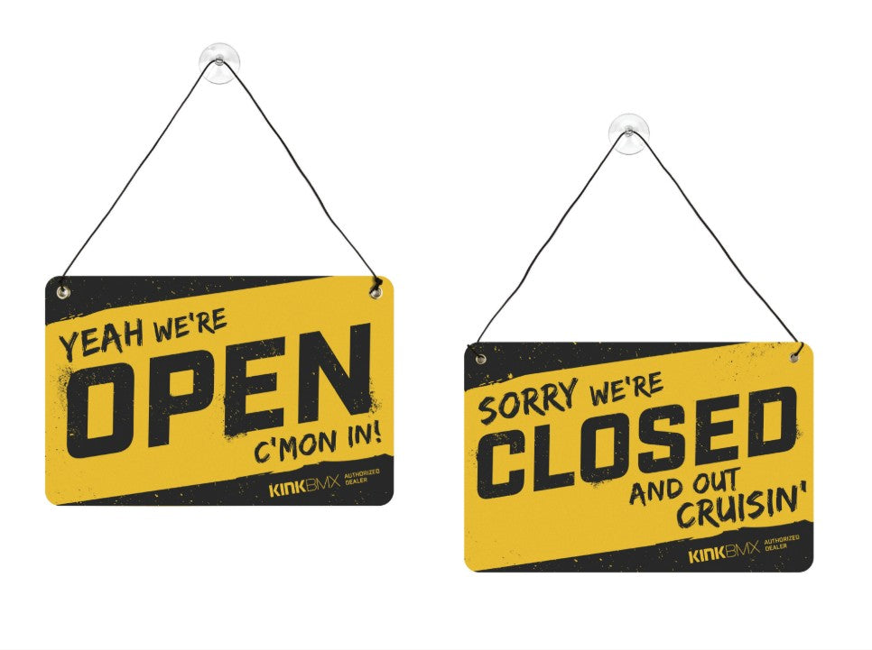 KINK OPEN/CLOSED SHOP SIGN