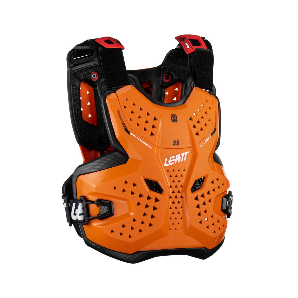 LEATT PROTECTION ARMOUR CHEST PROTECTOR 3.5 BLACK/ORANGE JUNIOR L/XL 147-159CM