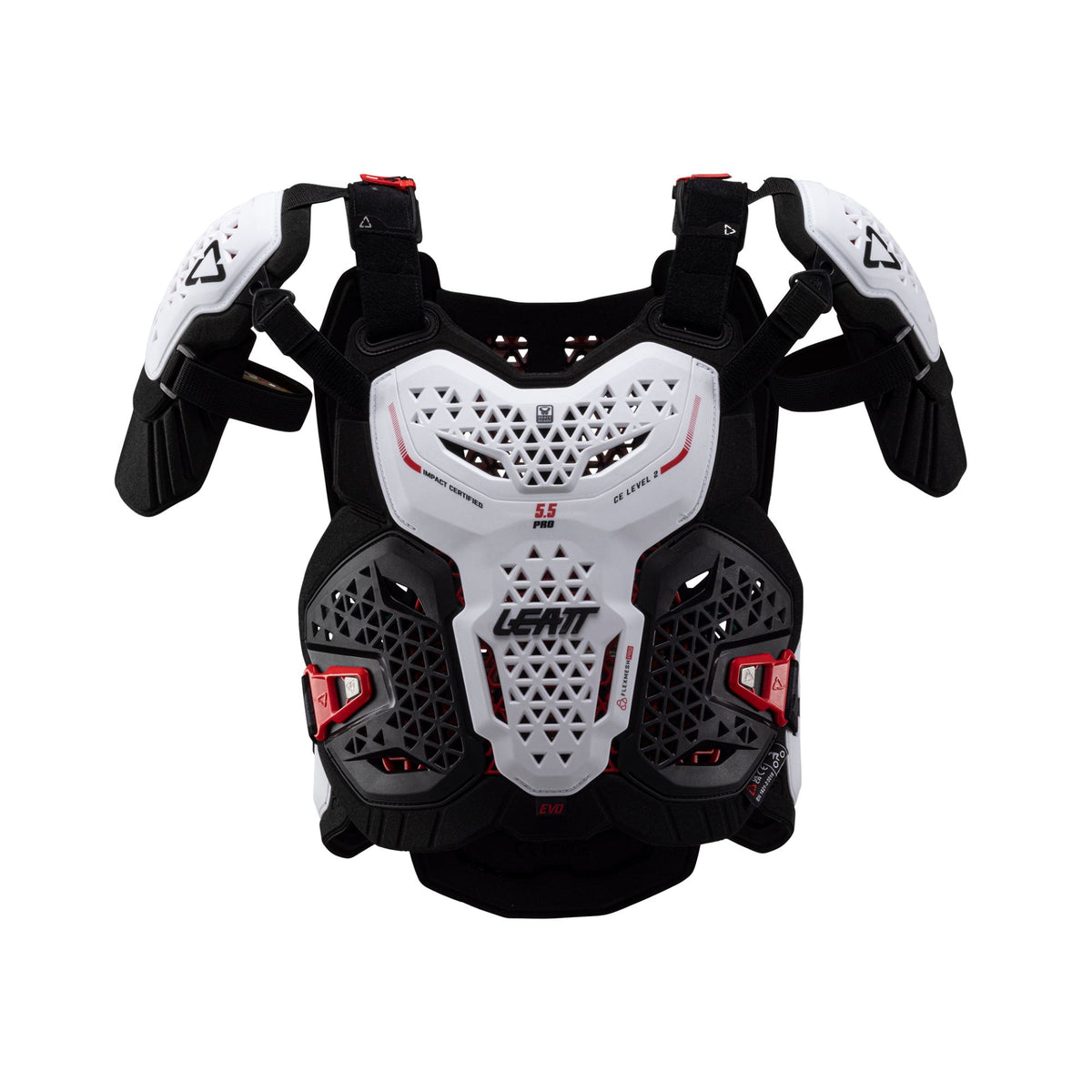 LEATT CHEST PROTECTOR 5.5 PRO EVO WHITE XXL