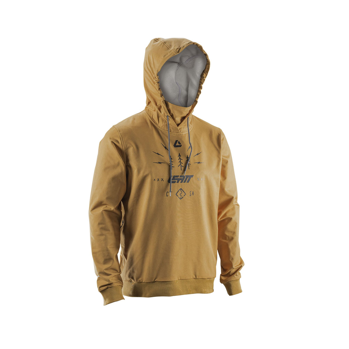 LEATT APPAREL HOODIE MTB THERMAFLOW 3.0  BRASS BROWN