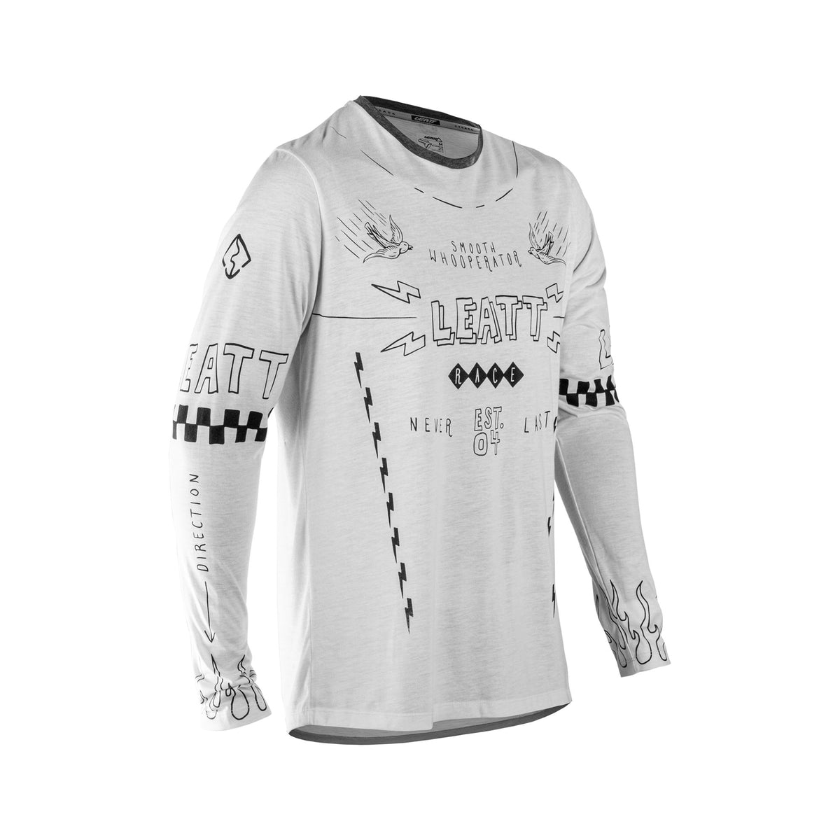 LEATT APPAREL JERSEY MTB GRAVITY 3.0 LONG SLEEVE  CREAM WHITE