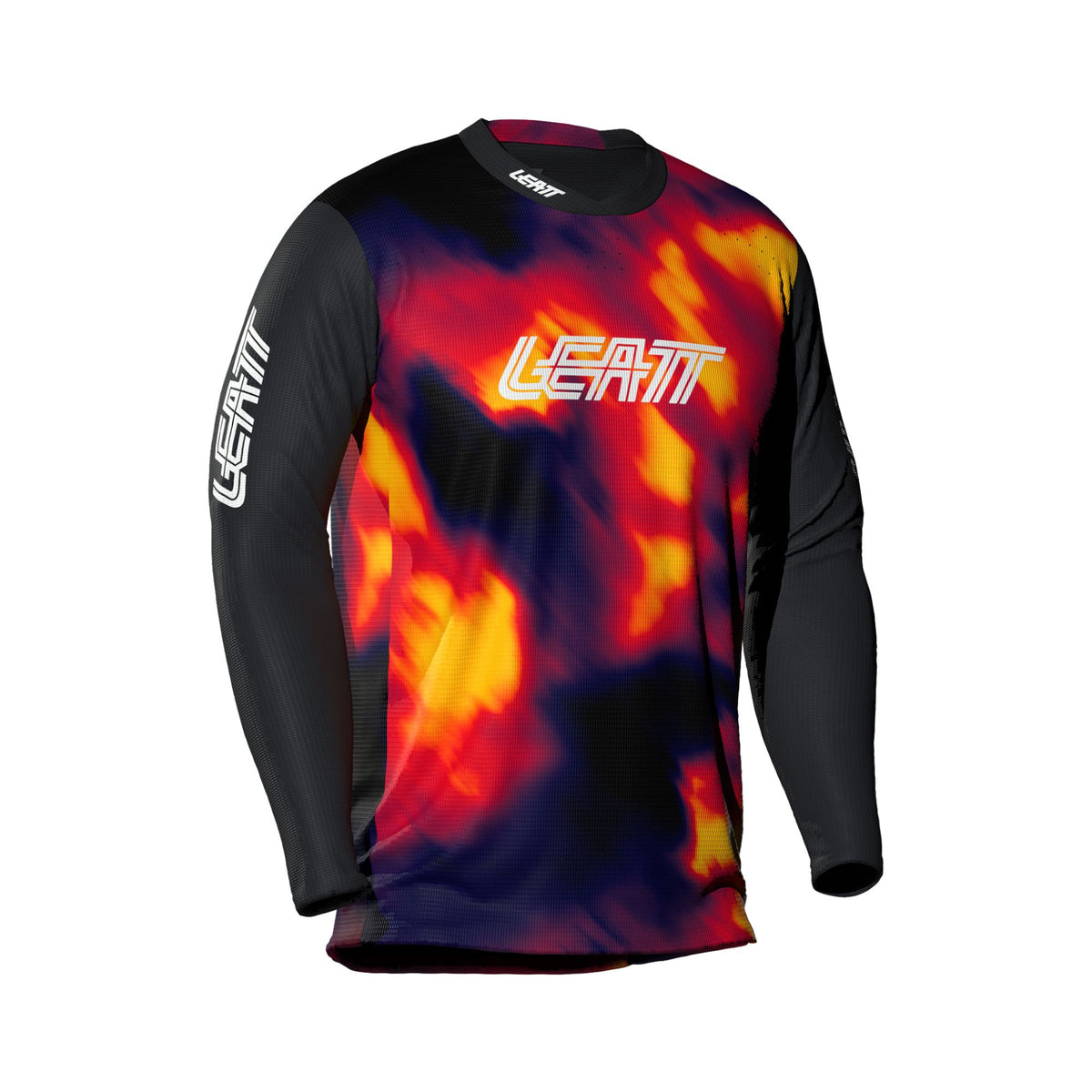 LEATT APPAREL JERSEY MTB GRAVITY 4.0 LONG SLEEVE JR  HEATMAP RED