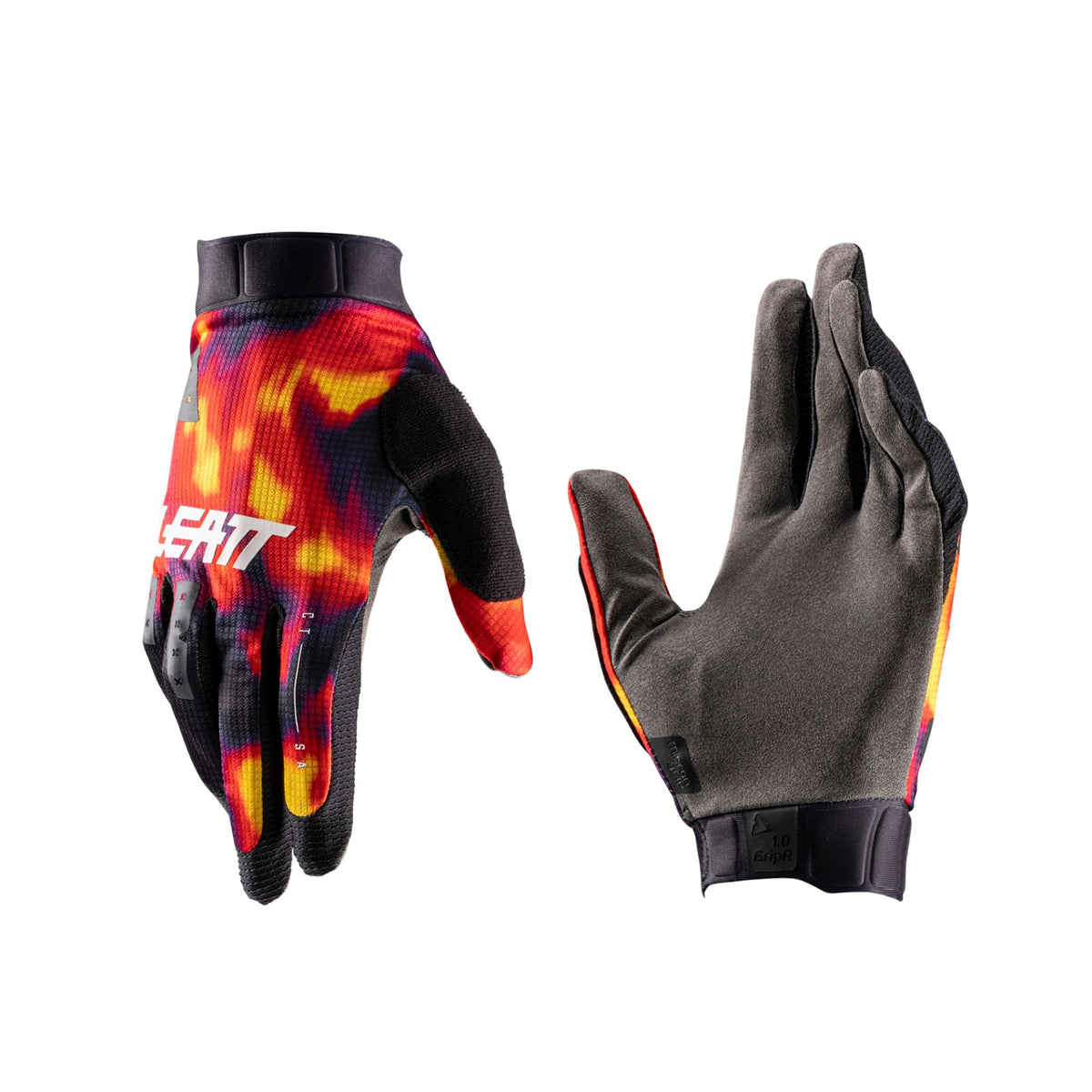 LEATT APPAREL GLOVE MTB 1.0 GRIPR  HEATMAP RED