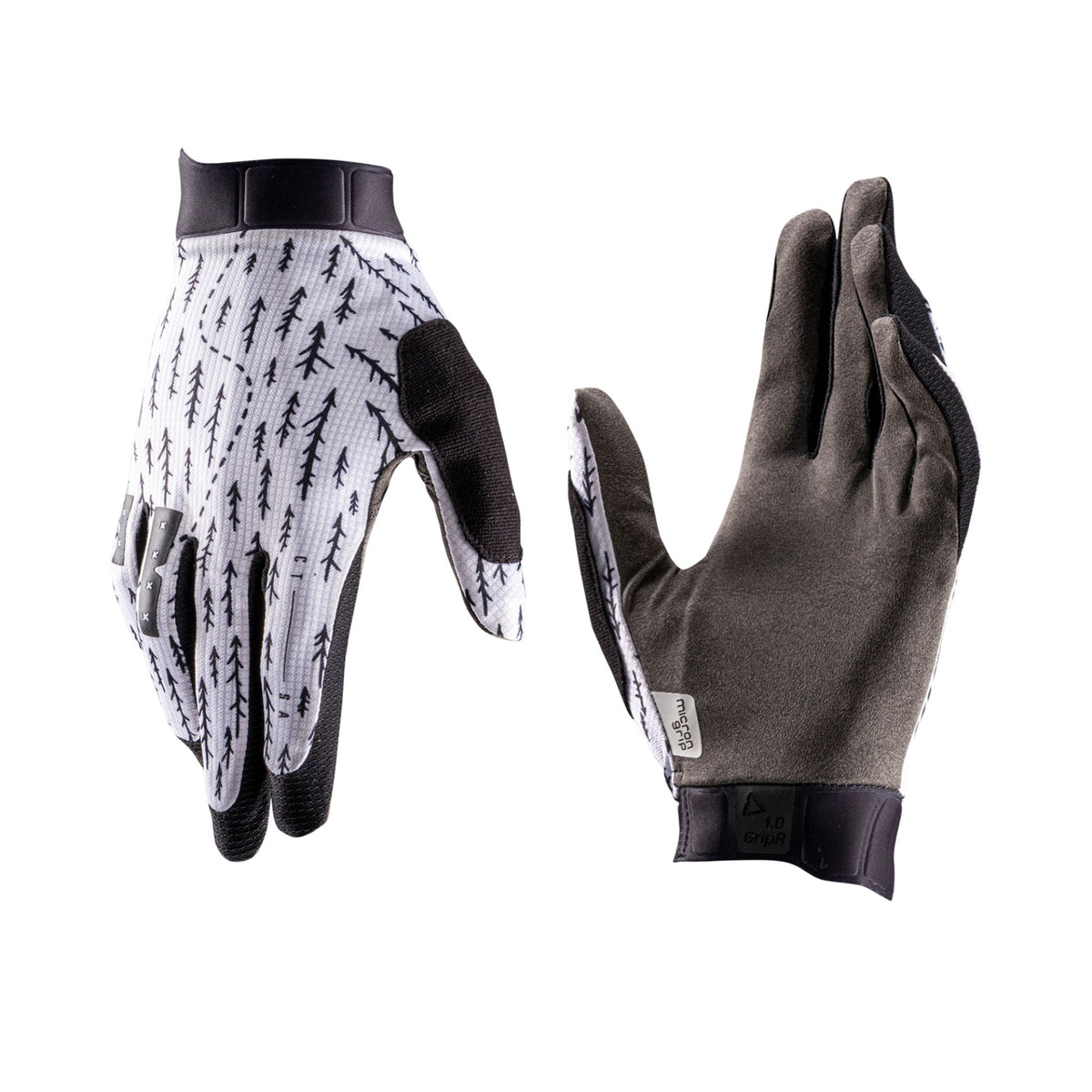 LEATT APPAREL GLOVE MTB 1.0 GRIPR  TRAILS WHITE