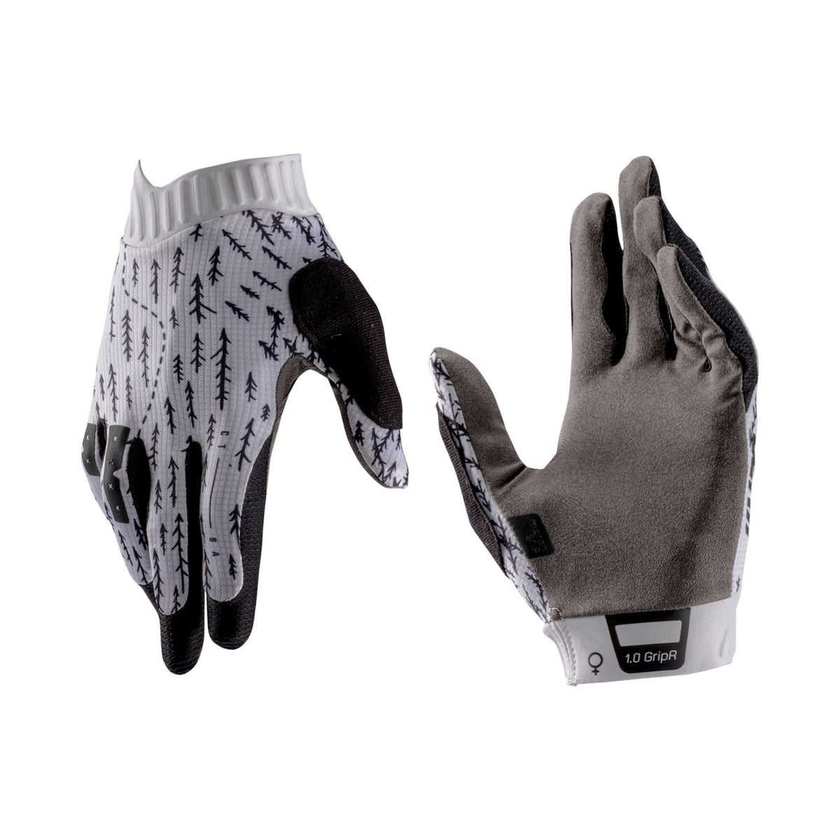 LEATT APPAREL GLOVE MTB 1.0 GRIPR WOMEN  TRAILS WHITE