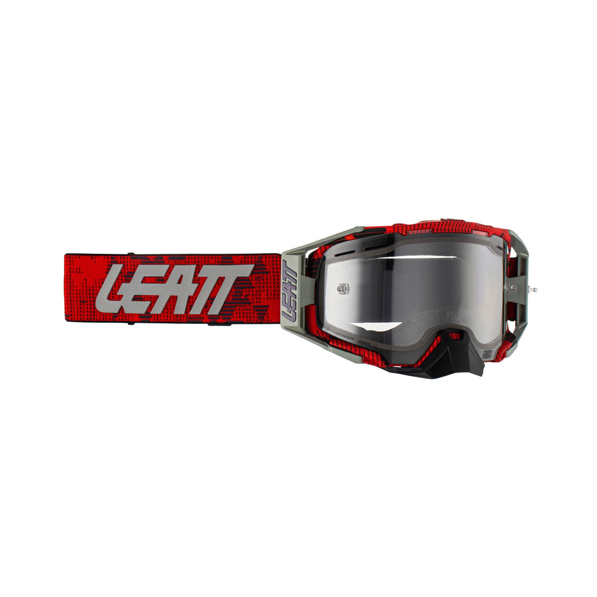 LEATT PROTECTION GOGGLE VELOCITY 6.5 RED WITH CLEAR 83%