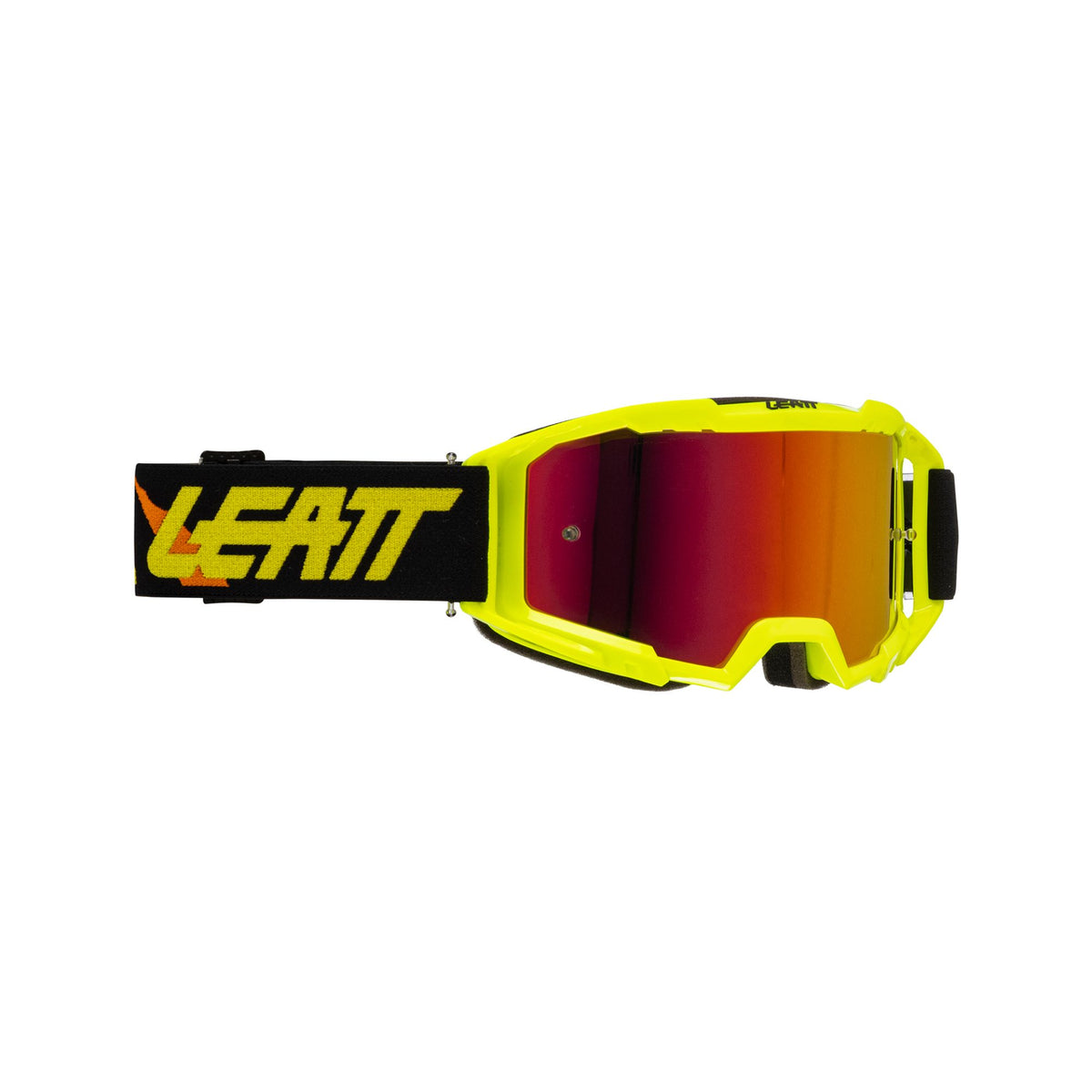 LEATT GOGGLE VIZION 3.5 IRIZ LIME RED
