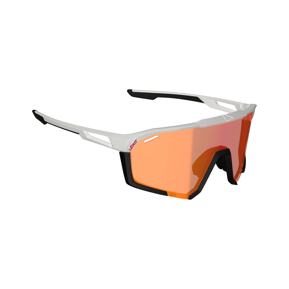 LEATT SUNGLASSES SPEEDVIZ PRO BLACK/WHITE IRIZ CRYZTAL RED 13 VLT