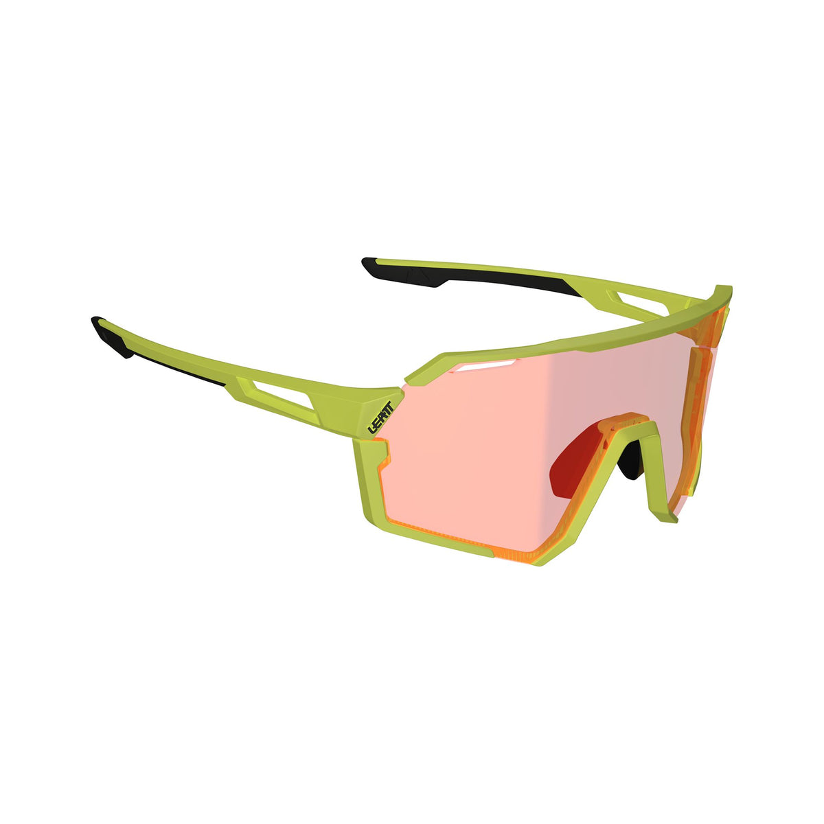 LEATT SUNGLASSES RIDEVIZ PRO #SMALL NEON YELLOW IRIZ CRYZTAL RED 13 VLT