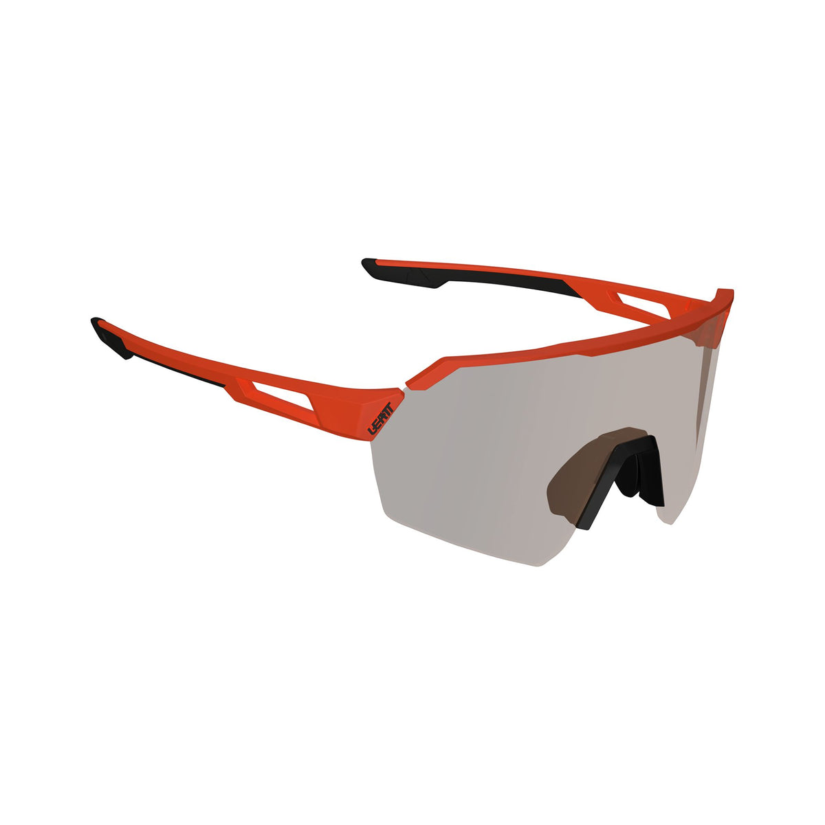 LEATT SUNGLASSES RIDEVIZ LITE SATIN ORANGE IRIZ SILVER 30 VLT