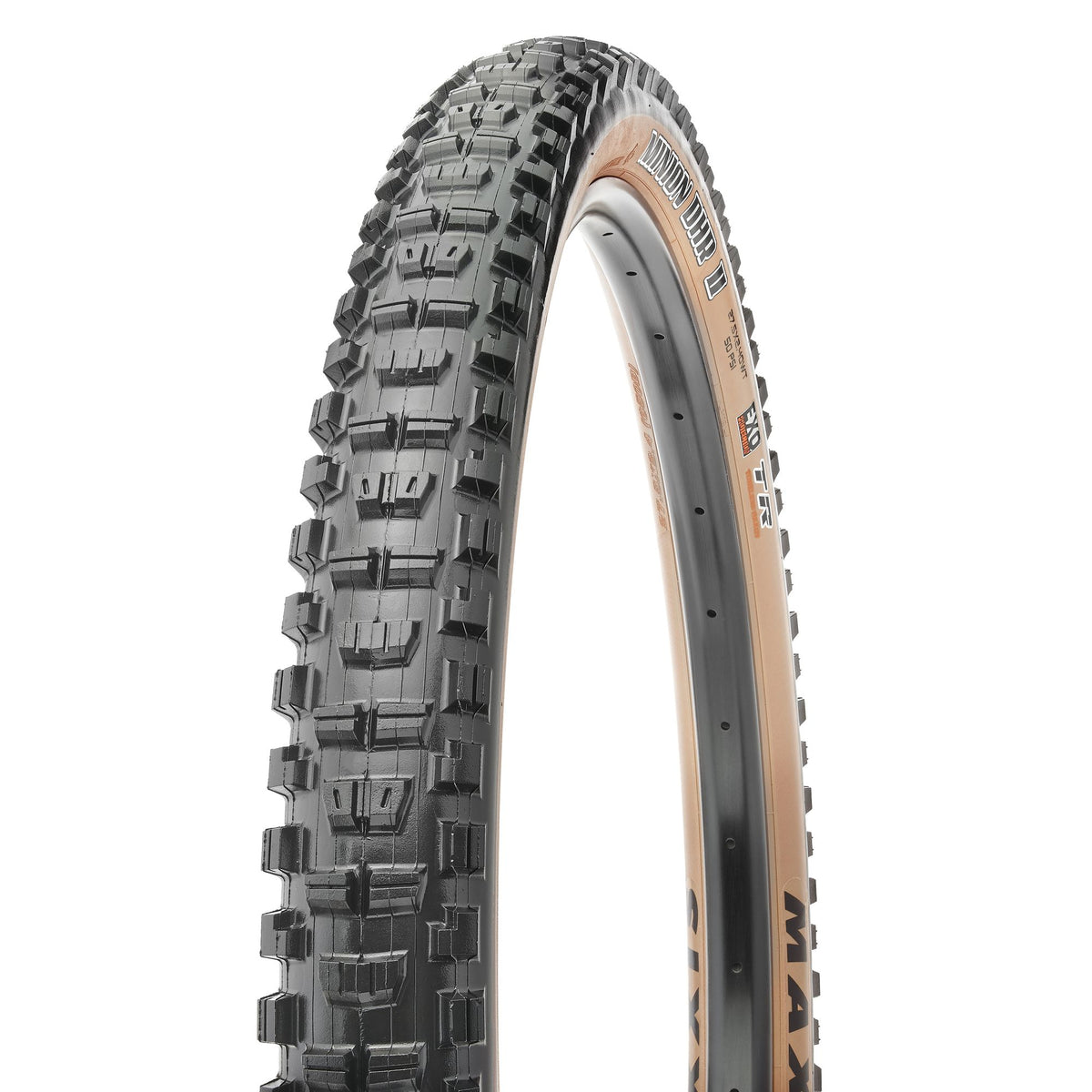 Maxxis Tire Mountain Minion DHR II 29X2.6 F60 DC Exo TR WT Tanwall